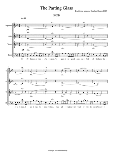 The Parting Glass (arr. Stephen Sharpe)
