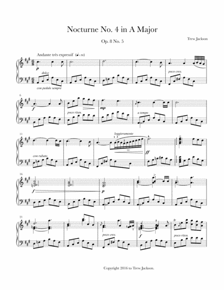 Nocturne No. 4 in A Major