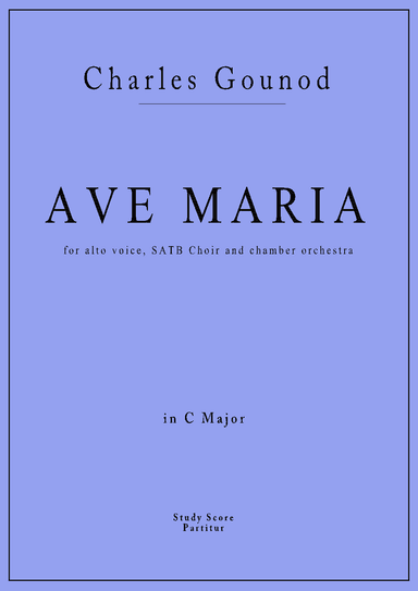 AVE MARIA in C MAJOR - Score Only (arr. Marcos Barilari)
