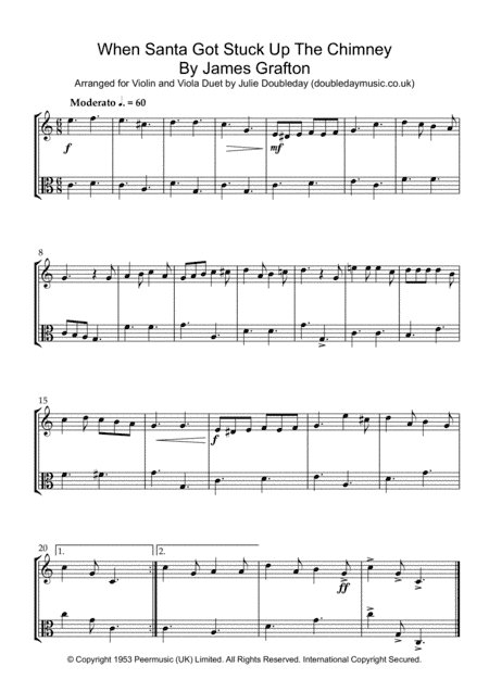 When Santa Got Stuck Up The Chimney (arr. Julie Doubleday)