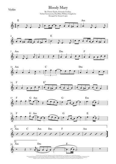 Bloody Mary (arr. Amauri Lopes)
