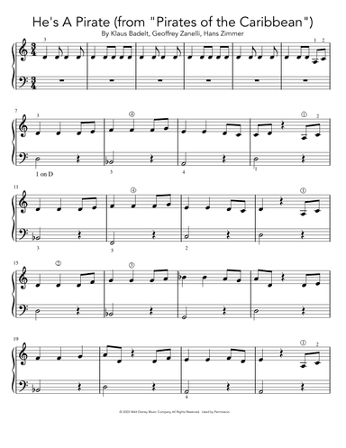 He's A Pirate (arr. Dennis Cheng)