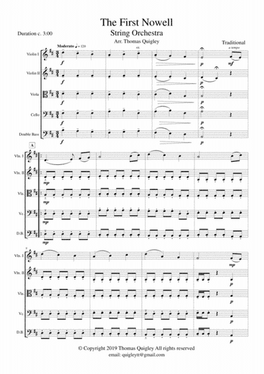 The First Nowell (arr. Thomas Quigley)