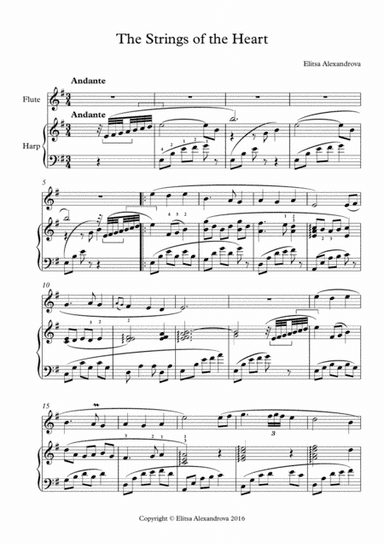 The Strings of the Heart - flute and harp