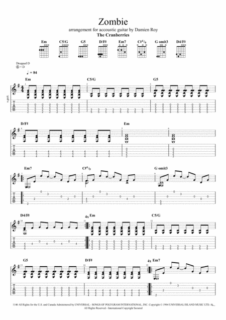 Zombie (arr. Damien Roy)