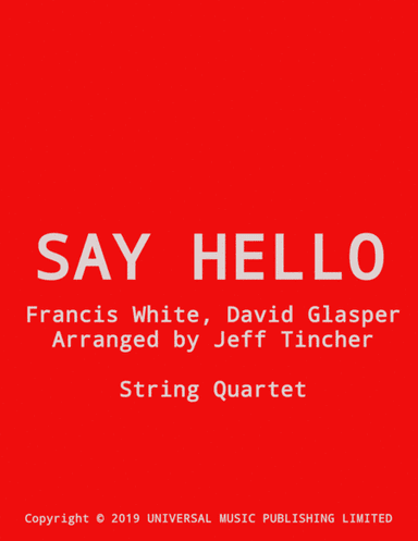 Say Hello (arr. Jeff Tincher)