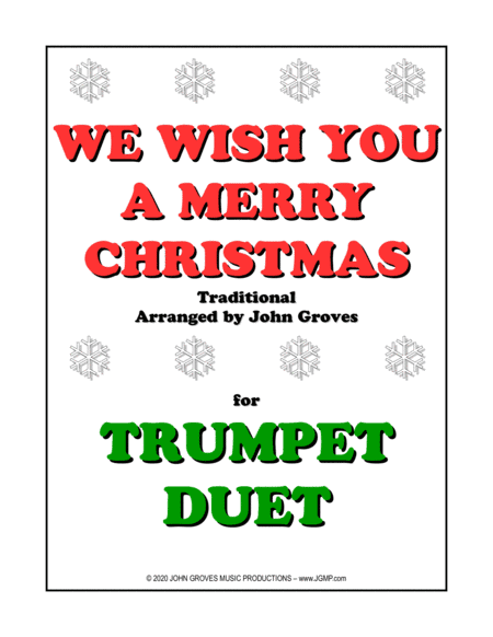 We Wish You A Merry Christmas - Trumpet Duet (arr. John Groves)