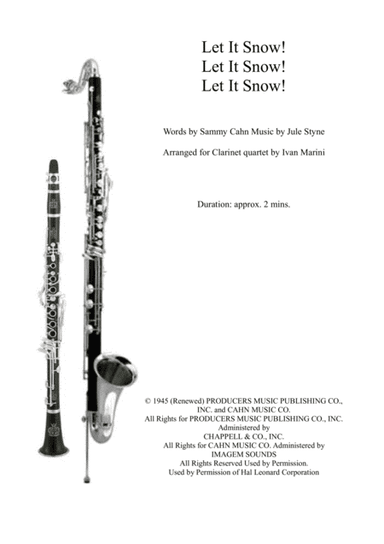 Let It Snow! Let It Snow! Let It Snow! (arr. Ivan Marini)