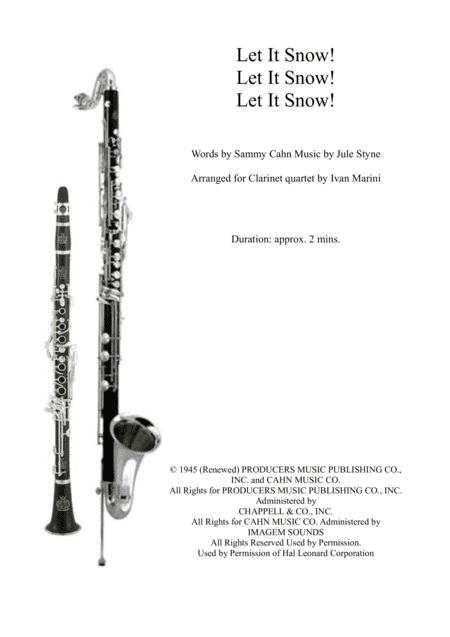 Let It Snow! Let It Snow! Let It Snow! (arr. Ivan Marini)