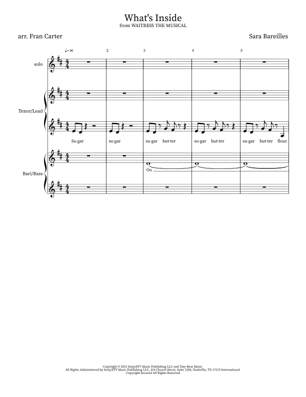 What's Inside (arr. Fran Carter)