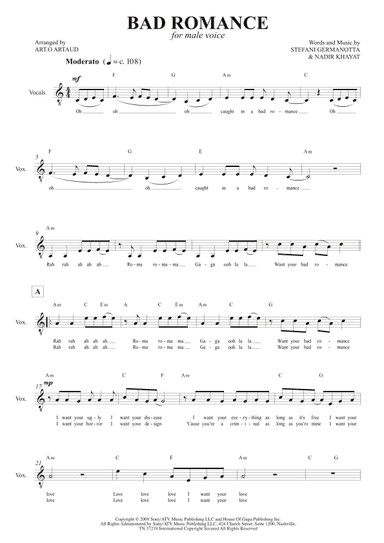 Bad Romance (arr. Art.o Artaud)