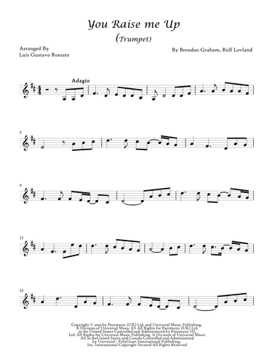 You Raise Me Up (arr. Luís Gustavo Rossato)