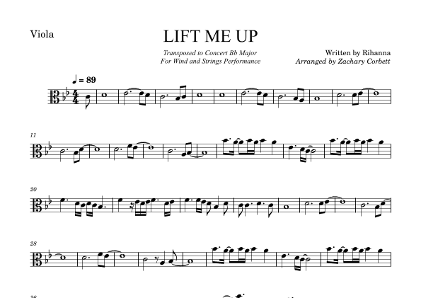 Lift Me Up (arr. Zachary Corbett)