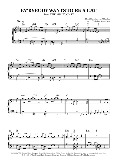Ev'rybody Wants To Be A Cat (arr. Christian Bennedsen)