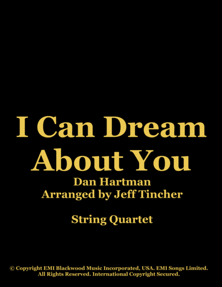 I Can Dream About You (arr. Jeff Tincher)