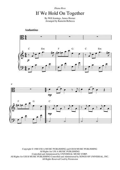 If We Hold On Together (arr. Kaiserin Rebecca)