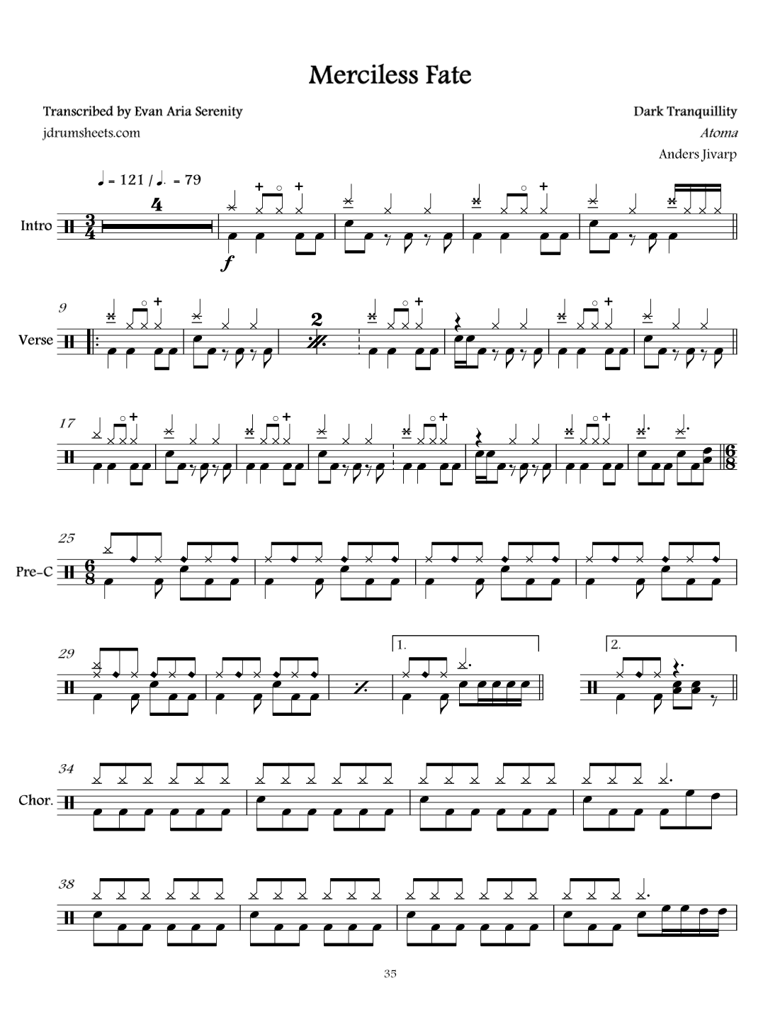 Merciless Fate (arr. Evan Aria Serenity)