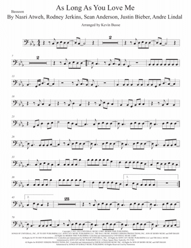 As Long As You Love Me (arr. Kevin Busse)