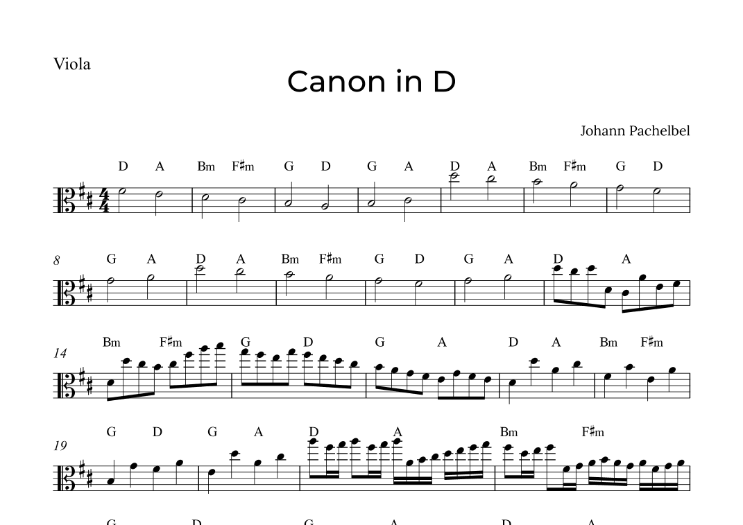 Canon in D (arr. Alex Nunes Rodrigues)