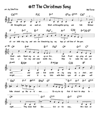 The Christmas Song (arr. John Fries)