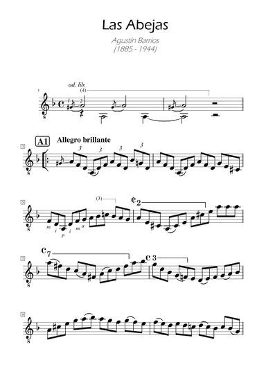 Las abejas -  Augustin Barrios (arr. Ygor Nunes)