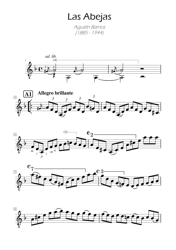 Las abejas -  Augustin Barrios (arr. Ygor Nunes)