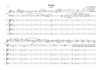 L.V.Beethoven Piano Sonatine -PianoConcerto (arr. Piano Sonatine for Piano Concertot)