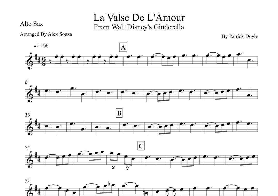 La Valse De L'amour (arr. Alex Souza)