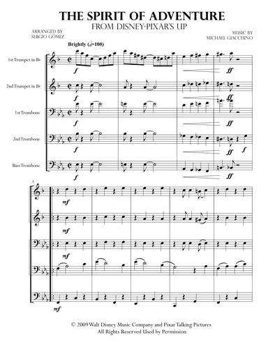 The Spirit Of Adventure (arr. Sergio Gómez)