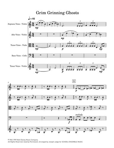 Grim Grinning Ghosts (arr. Joseph Judge)
