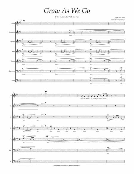 Grow As We Go (arr. Katherine Bodor)
