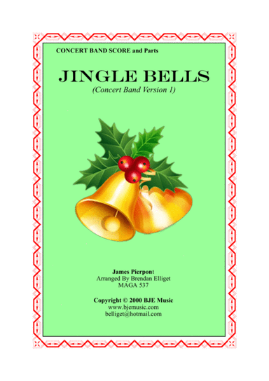 Jingle Bells - Concert Band Score and Parts PDF (arr. Brendan Elliget MAGA 537)