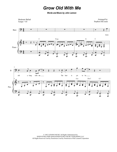 Grow Old With Me (arr. Stephen DeCesare)