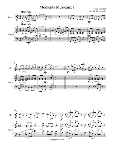 Moments Musicaux I (arr. Nick Lacanski)