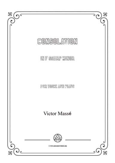 Masse-Consolation in f sharp minor,for Voice and Piano (arr. MSM)