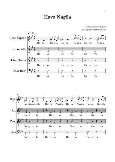 Hava Nagila (arr. Darya Lenz)
