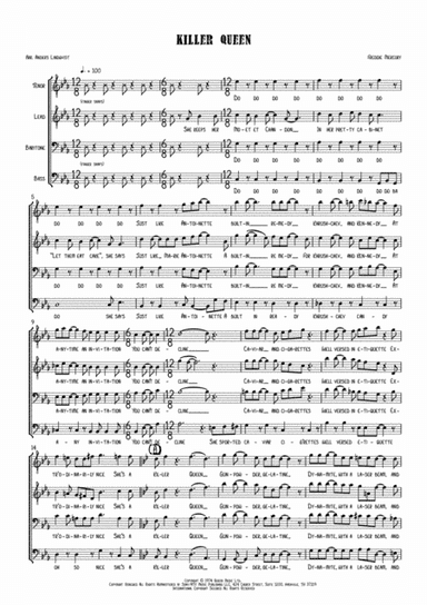 Killer Queen (arr. Anders Lindqvist)