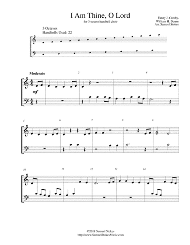 I Am Thine, O Lord - 3-octave handbell choir (arr. Samuel Stokes)