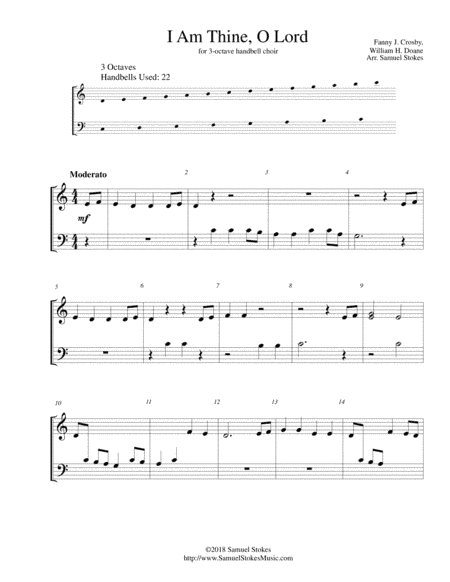 I Am Thine, O Lord - 3-octave handbell choir (arr. Samuel Stokes)