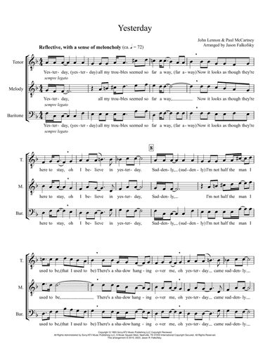Yesterday (arr. Jason Falkofsky)