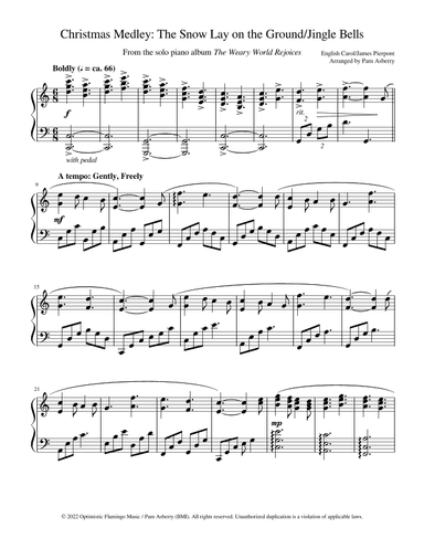 Christmas Medley (The Snow Lay on the Ground/Jingle Bells) (arr. Pam Asberry)