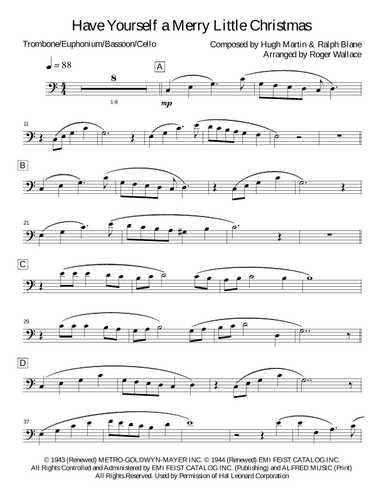 Have Yourself A Merry Little Christmas (arr. Roger Wallace)