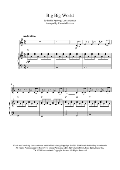 Big Big World (arr. Kaiserin Rebecca)