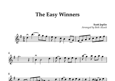 The Easy Winners - Violin (arr. Beth Alcock)