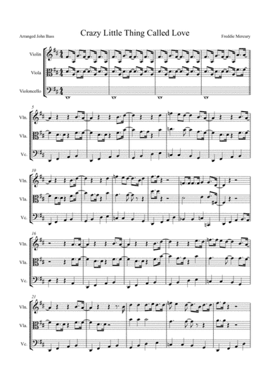 Crazy Little Thing Called Love (arr. Music and Strings)