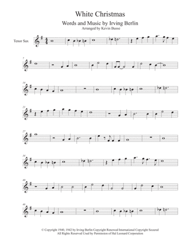White Christmas (arr. Kevin Busse)