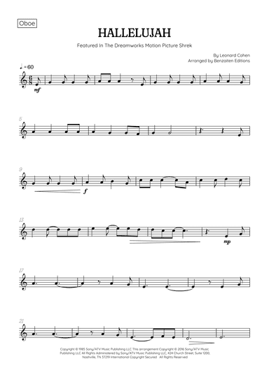 Hallelujah (arr. Benzaiten Editions)