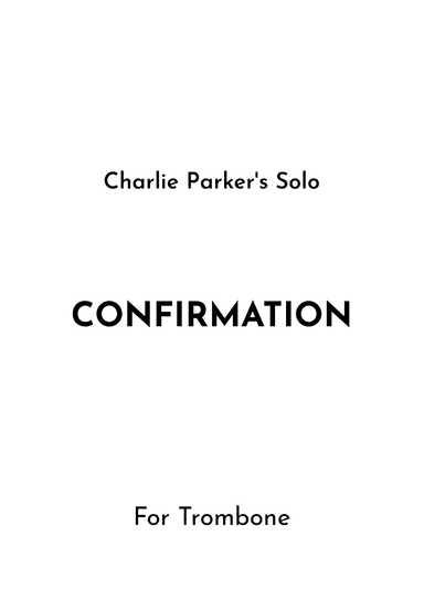 Confirmation (arr. Jireh J.)