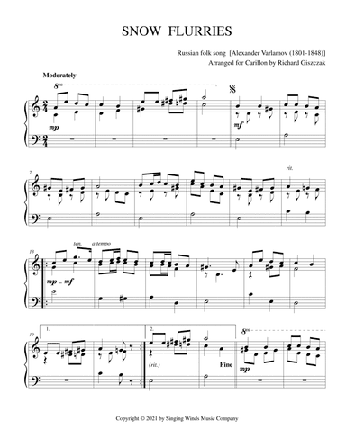 Snow Flurries (arr. Richard Giszczak)