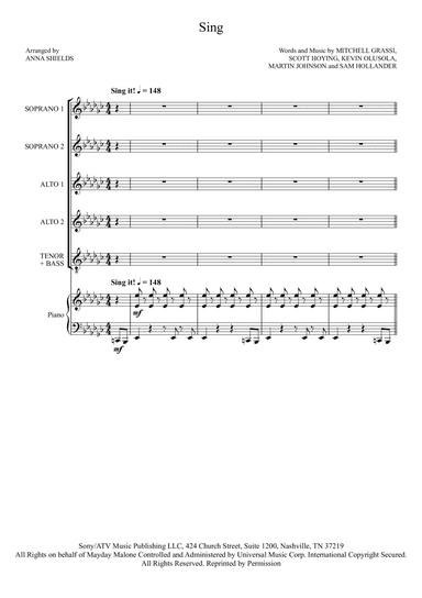 Sing (arr. Anna Shields)